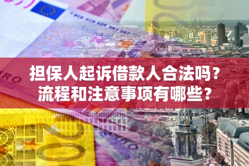北京担保人起诉借款人合法吗？流程和注意事项有哪些？