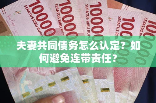 北京夫妻共同债务怎么认定？如何避免连带责任？