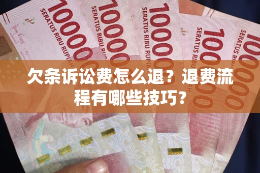 北京欠条诉讼费怎么退？退费流程有哪些技巧？