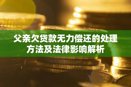 北京父亲欠贷款无力偿还的处理方法及法律影响解析