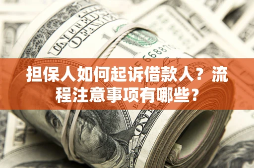 北京担保人如何起诉借款人？流程注意事项有哪些？